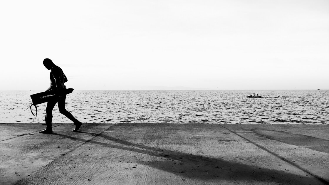 black and white street photography with iPhone no script
