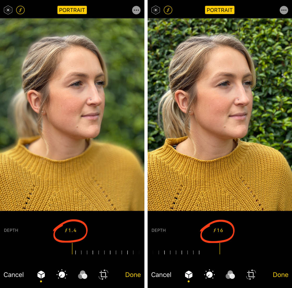 iPhone Camera Controls no script