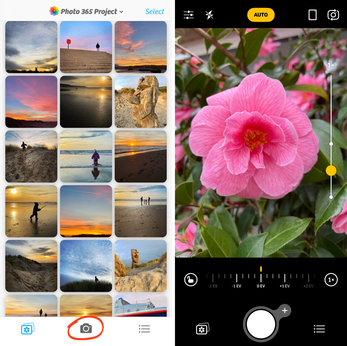 iPhone Camera Controls no script