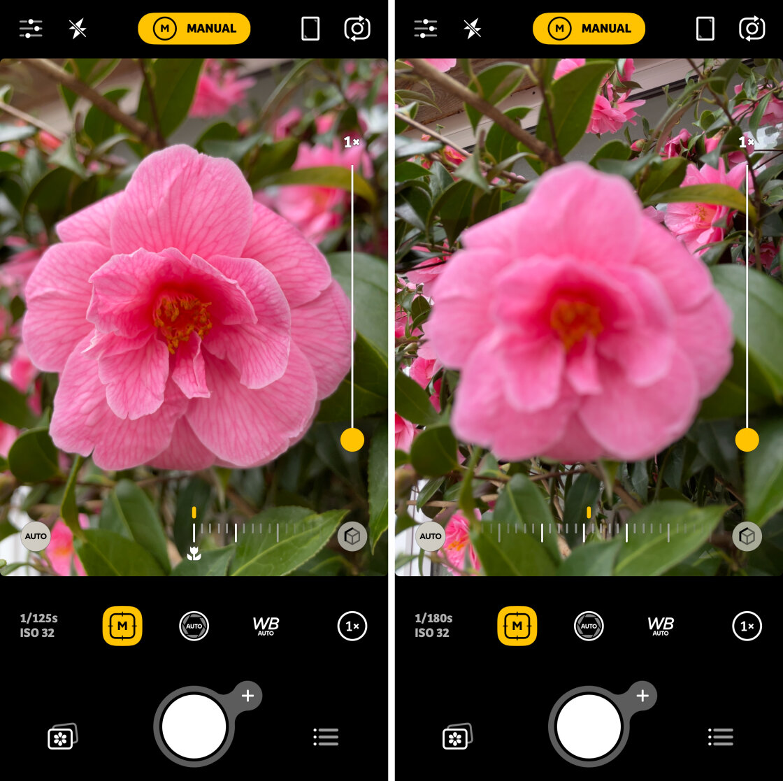 iPhone Camera Controls no script