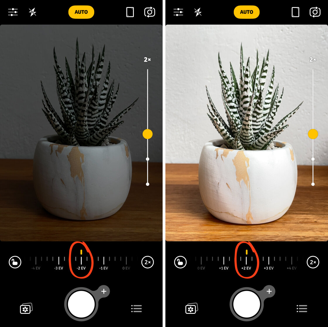 iPhone Camera Controls no script